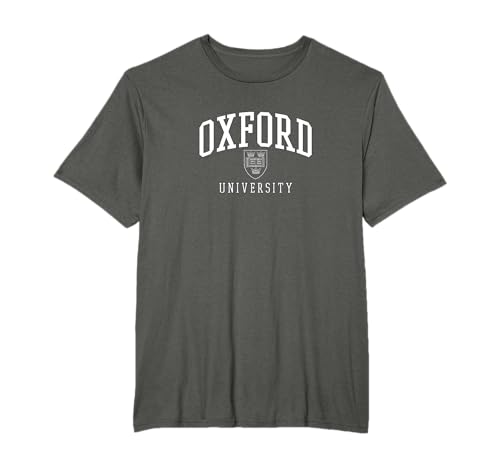 Logotipo Oxford White t-shirt, Azul, S