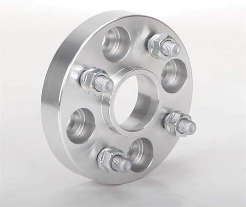 Accessoires pour entretoises de roue 2 pièces PCD 4x114.3 argentées