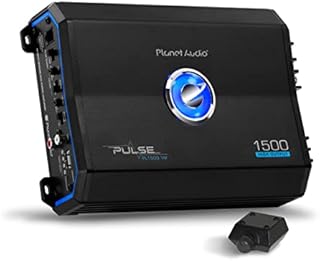 Planet Audio PL1500.1M Monoblock Car Amplifier - 1500 Watts, 2/4 Ohm Stable, Class A/B, Mosfet Power Supply