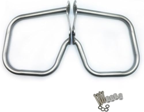 バイクバンパー落下防止キット 用のBMW K1600GTL K1600GT 2011-2023用 用のエンジンガード フロントリアハイウェイクラッシュバー(Silver-Rear)