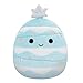 Squishmallows Original 5-Inch Holiday 4-Pack – Ethel Hot Chocolate, Floyd French Fries, Keiko Blue Christmas Tree, Ricardo Peppermint Bat – Official Jazwares Plush (Little)