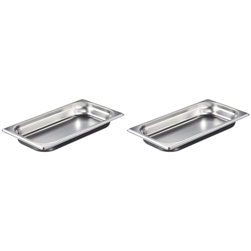 Lacor GN-Behälter 1/3 Edelstahl 2er-Pack