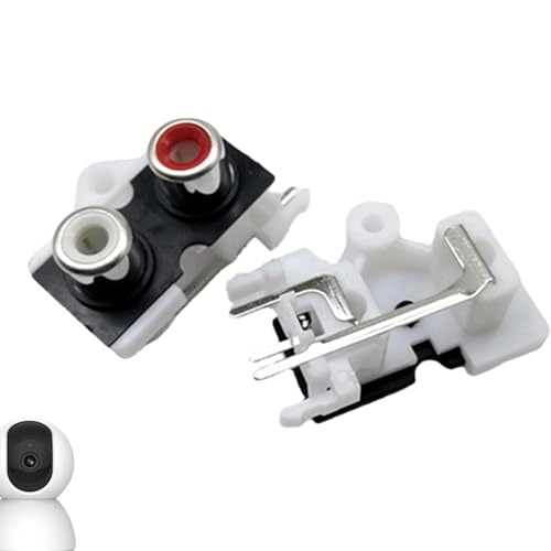 Vesidoloy Conector AV de audio, salida concéntrica AV | Conector AV de audio vertical,Zócalo de transmisión estable, conector AV de audio para sistemas audiovisuales domésticos, equipos de audio