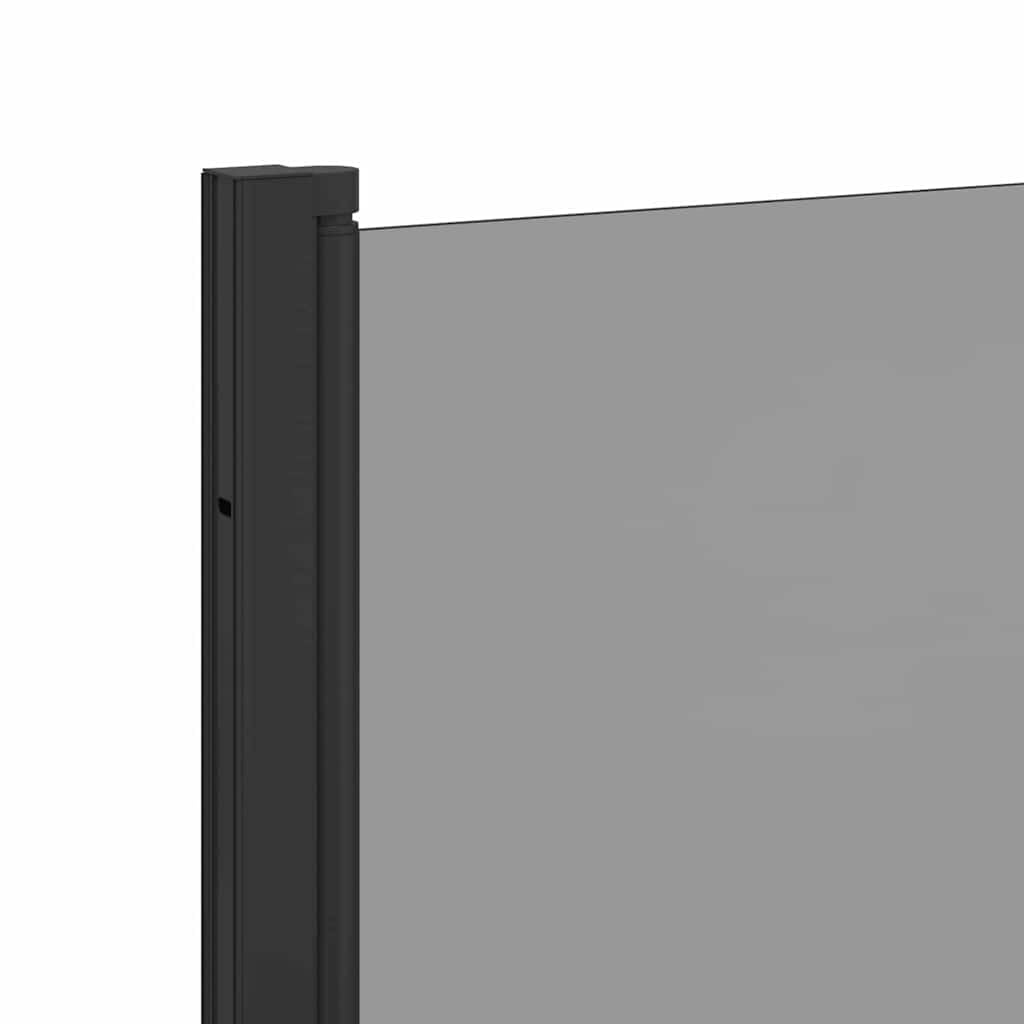 Parete Doccia Pieghevole Nero 130x138 cm Parete Doccia Pieghevole in Vetro ESG e Alluminio Box Doccia Salvaspazio per Bagno