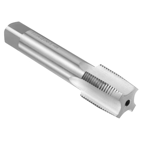 Image of uxcell Hand Taper Tap 1-1 /4 inch-12 UNF 2B Left Hand Thread Taper Style Taps Straight Flute Screw Tapping Threading Tool High Speed Steel HSS6542
