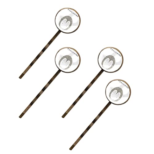 Barrettes à cheveux porc-épic mignon, lot de 4 pinces latérales pour style bohème