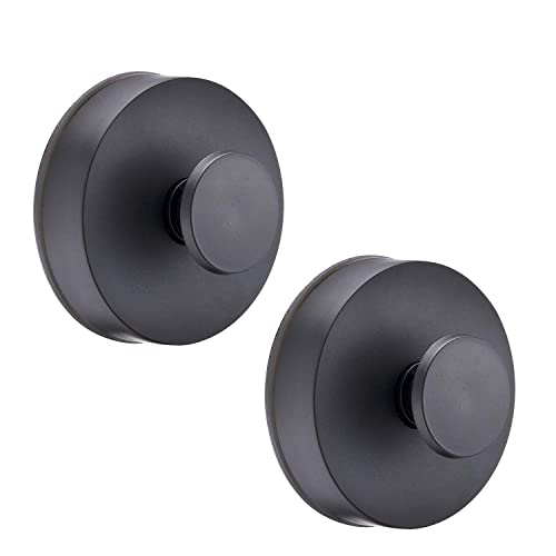 Rocca Home lot de 2 crochets à ventouse noir pour salle de bain, pour torchons, pour serviettes de bain