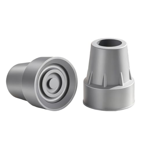 Crutch Tips 2 Pack 7/8 Inch Heavy Duty Rubber Crutch Accessories Replacement Rubber Cane Tips