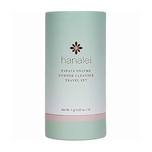 Hanalei Cruelty-Free & Paraben-Free Papaya Powder Face Cleanser – Gentle Everyday Cleansing, Non-striping and Hydrating – All Skin Types – Full Size (60g)