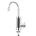 3000 W 360°Swivel Elektrische Armatur mit Durchlauferhitzer Beheizbarer, Elektrischer Küchenarmatur Sofortiger Warmwasserbereiter, für Garten Bad Wohwagen Camping Küche