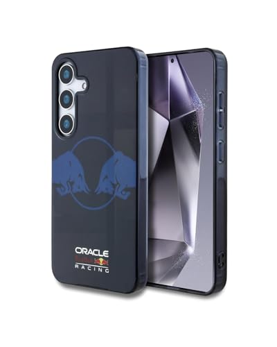 Image of CG MOBILE REDBULL Racing [Official Licensed] IML & Transparent PC Case with Magnetic System & Two Bulls Logo Protective Case /Cover Designed for Galaxy S25 - Navy