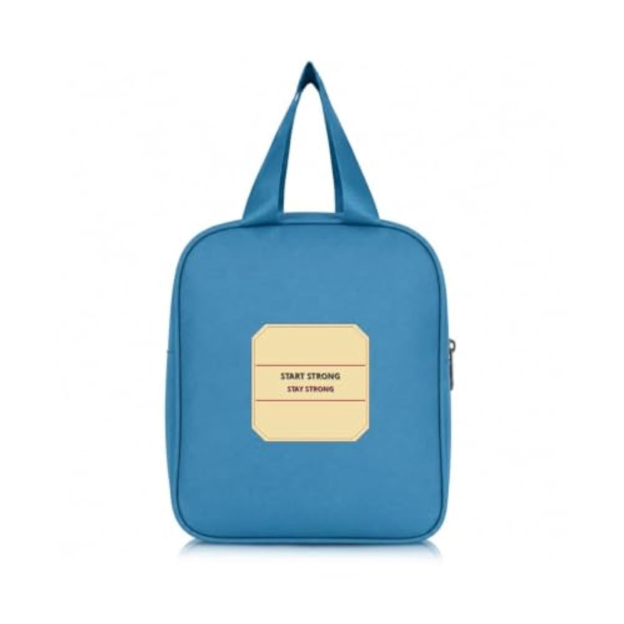 Functional Portable Lunch Bag with Zipper Closure and Carry Handles