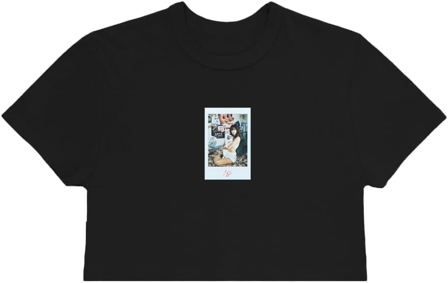 Lisa Women's Official Polaroid Baby T-Shirt, Black Medium Black