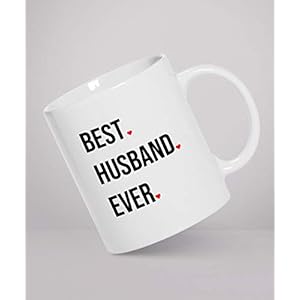 Funny Words Mug Best Husband Ever Ceramic Coffee Mug Husband Mug Gift For Husband Husband Birthday Valentines Coffee Mug Great Gift For Boyfriend Girlfriend Wife Husband Mother’S Day Father 11oz Mug