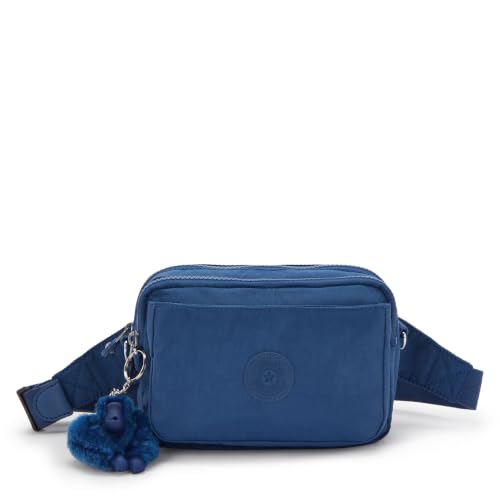 Image of Kipling Women's Abanu Medium Crossbody Bag, Lightweight, Adjustable Nylon Waist Pack with Multi-Compartment Zip Pockets
