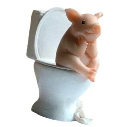 Figurine Cochon Miniature Paysage Ferme Décoration Voiture et Bureau