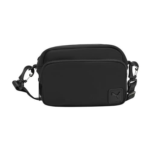 PUMA Women's Candid Nylon Crossbody with Removable Strap & Zip Pockets, Black, One Size