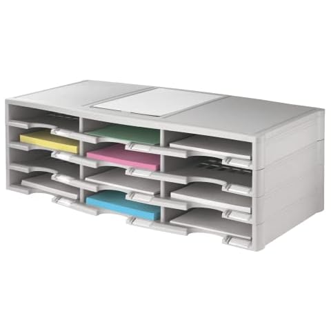Office Depot Plastic Literature Organizer, 12 Compartments Cover