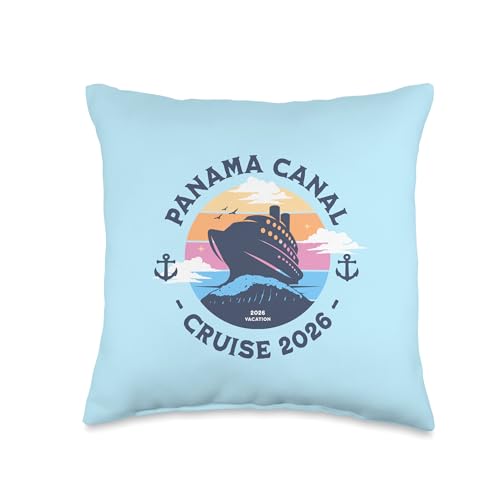 Panama Canal Cruise 2026! Panamanian Vacation Throw Pillow