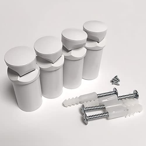 Myhomeware White Set of Universal Brackets for Heated Towel RAIL Radiator Flat Or Curved