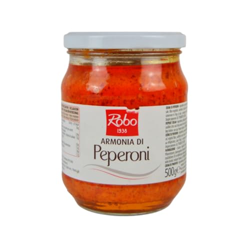 GR 540 SALSA DI PEPERONI CREMA DI PEPERONE IN VASO VETRO CREAM OF PEPPERS