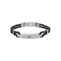Idea Regalo - Emporio Armani Bracciale Da Uomo, Lunghezza Interna: 185 mm, Id Dimensione: 40X5 mm Bracciale In Acciaio Inox Argento, EGS2719040