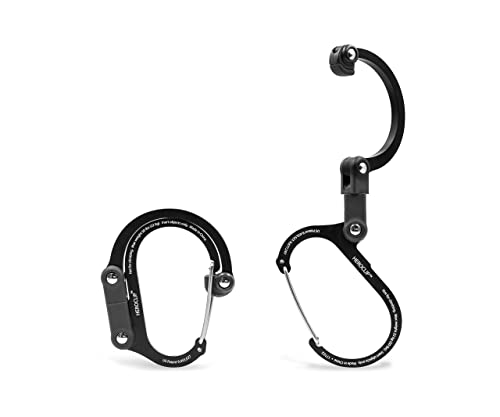 Gear Aid Heroclip Carabiner Clip And Hook (Small) For Purse, Stroller, And Backpack, Stealth Black #TOP2