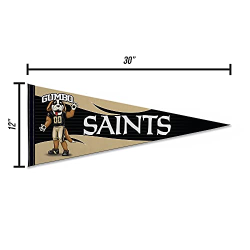 Image of Rico Industries NFL Football Mascot inch 12 inch x 30 inch Felt Wall Decor Pennant - Great for Home /Bed Room /Man Cave Decor