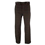 Adirondack Plaid Charcoal Heavyweight Outdoor 100% Rugged Wool Hunting and Shooting Pants to Size 52 Made in Canada (42' Waist)