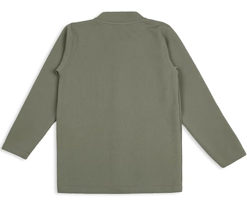 Image of Boys Full Sleeves Solid Jacket and T-Shirt
