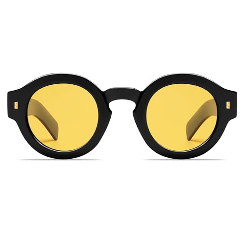 Image of VANLINKER Vintage Round Polarized Sunglasses for Women Men Trendy Shades Retro Circle Sun Glasses VL9743