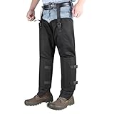 bangminda Snake Gaiters and Chaps,Waterproof Snake Chaps Guards Protection for Ankle to Thigh,Adjustable Size for Men Women