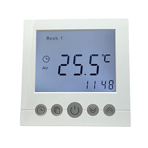 HoWaTech Temperaturregler Digital mit Zeitschaltuhr für elektrische Fußbodenheizung