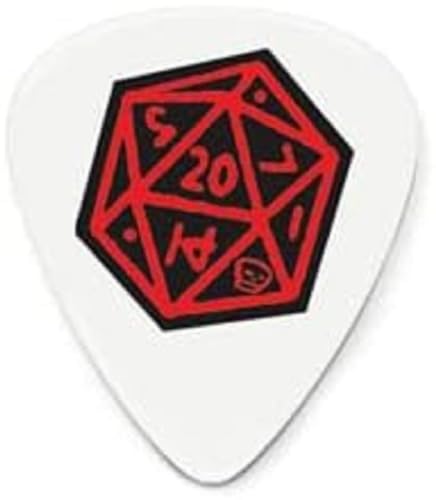 Médiator Dirty Donny II blanc pack de 36 Icosahedron 0,73 mm pour guitare acoustique