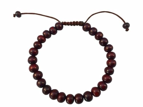 EEDMIRIA Natural Red Sandalwood Bead Bracelet – Aromatic Wood Wri...