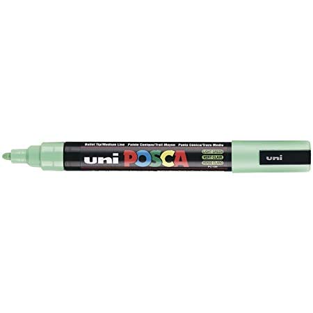 Rotulador Uni Posca Pc-5M Pintura Vidrio Bolígrafo Fino Punta Tipo Bala 2.5Mm Verde Claro