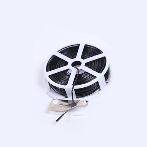 TopHomer 50m Black Flex Cable Reel Holder, Wall Mount Drum Dispenser Hanging Bracket for Tidying Cable Reels in Garage, Shed, Workshop Garden Plant with Cutter