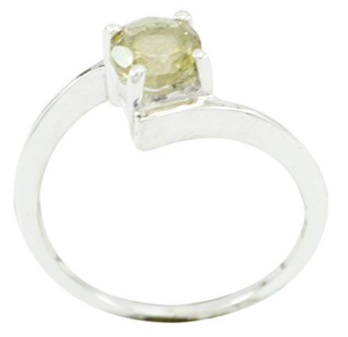 Bague jaune naturelle RIYO en argent 925 à porter au quotidien ou en soirée