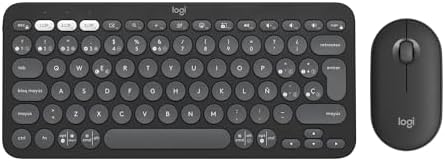 Logitech Pebble 2 Combo, teclado y ratón inalámbricos, discretos,...