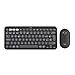 Logitech Pebble 2 Combo, teclado y ratón inalámbricos, discretos, portátiles, personalizables, Logi Bolt, Bluetooth, Easy-Switch para Windows, macOS, iPadOS, Chrome, Disposición QWERTY Español-Grafito