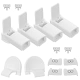 Hemobllo Accessori per Tende Plissettate Riparazione Tende a Pacchetto Bianco in Plastica Set 1 Pezzo Installazione Facile Ricambio Senza Forare