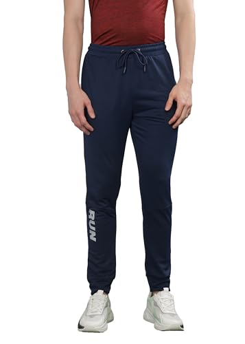 Image of Force NXT Black Jogger for Men Pack of 1 | Men's Dry Fit Active Wear Pants | Stretchable Lowers with Zipper Pockets | Anti Odour Jogger Pant for Gym, Yoga and Sports