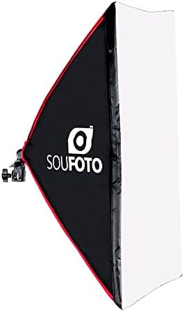 Softbox 50x70cm com Detalhes em Vermelho Sou Foto para Gravações ...