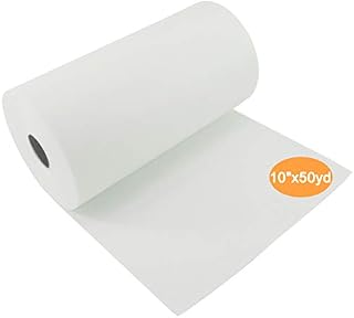 New brothread Cut Away Machine Embroidery Stabilizer Backing 10" x50 Yd (25cmx46M) roll - Medium Weight 70gm (2.5oz) - Cut into Variable Sizes - for Machine Embroidery and Hand Sewing