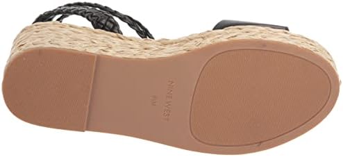 Nine West Women's Keily Wedge Sandal, Black 001, 9.5 | Image 3