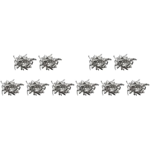 Pinces barrettes en métal 50mm lot de 500 pièces argent pour création de bijoux de cheveux DIY