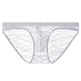 Generisch Herren Unterwäsche Mesh Transparent Briefs Tanga Sexy Weich Atmungsaktiv Weiche Tasche Komfortable Sommer Dünne Männer Jugend Shorts Fischnetz Slip Höschen