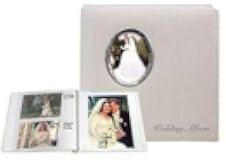 Silver Wedding Album Post-Bound pocket album for 5x7 8x10 prints w/scrapbook pages by Pioneer - 5x7