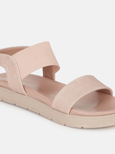 Image of Marc Loire Women Smart Casual Platform Heel Fashion Sandal With Slingback Strap