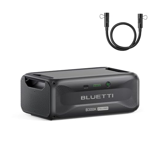 BLUETTI Expansion Battery B300, 3072Wh LiFePO4 Battery for Power Station AC300 AC500 AC200L AC200MAX AC200P AC70, DC Power w/USB-C for Home, Travel